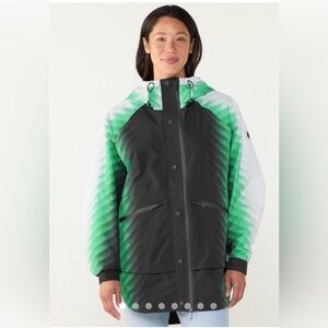 NWT Free People Movement Singing in the Rain Gradient Jacket Size Medium